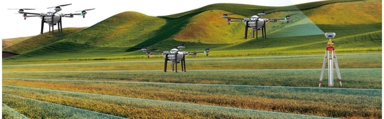 Sprayer de cultivo de longa duração de voo Drone agrícola para aplicação de fertilizantes precisos