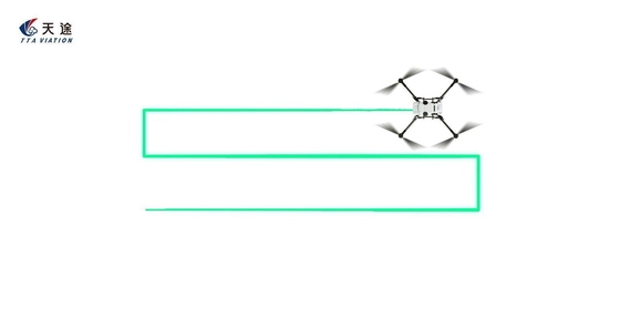 Conexão de rosca interna Drone agrícola elétrico para forma de pulverização de setor