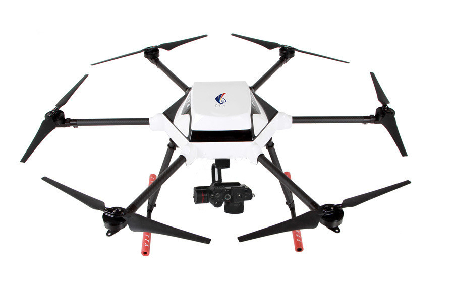 Rótulo auto-aderente M6FA Agricultura Pulverizador Uav Drone para fumigação e cuidados com as culturas